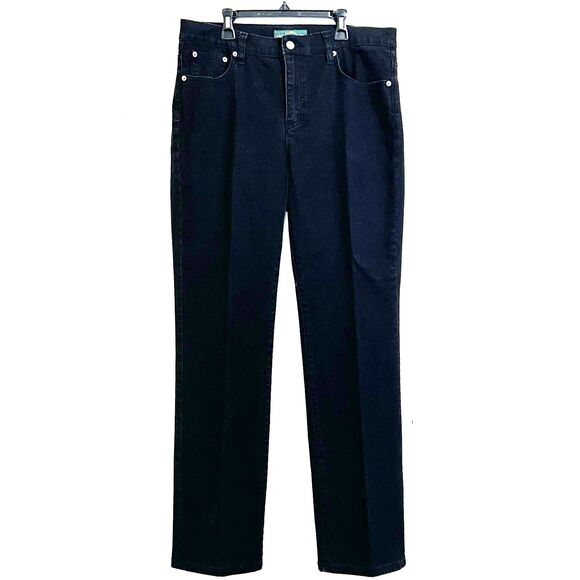 Ralph Lauren Denim - Ralph Lauren Straight Jeans Women’s size 12 Black Mid-Rise Pockets Denim Jeans